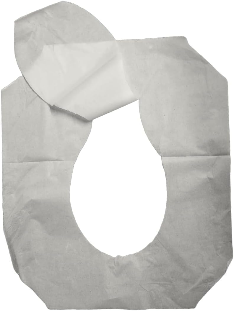 1000 Paper Toilet Seat Covers - Thick Flushable Half-Fold Paper Disposable Toilet Seat Dispensers Cover Liners for Travel & Public Restroom Toilet Bowls (1000)