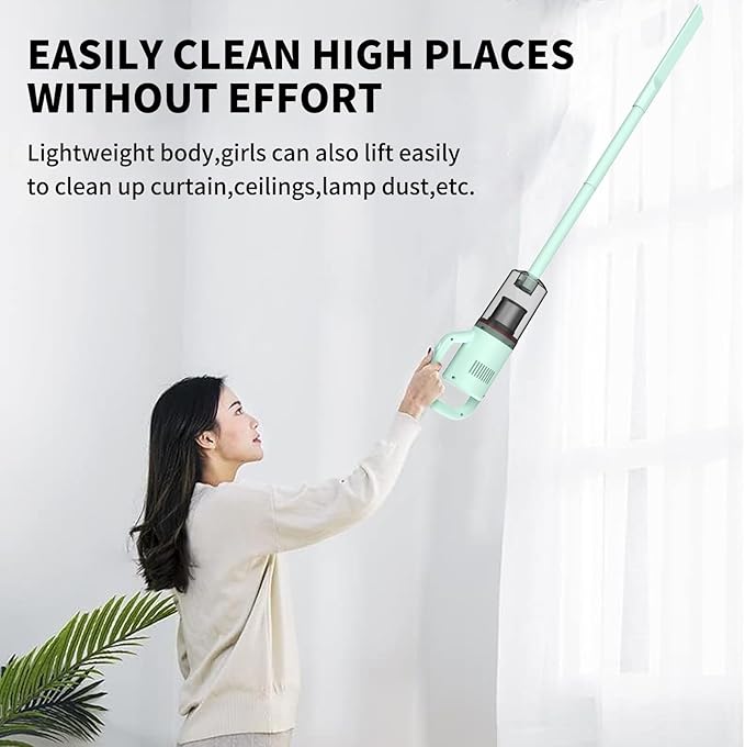 Cordless Vacuum Cleaner, Handheld Stick Mini Lightweight 2-in-1 Vacuum for Pet Hair Hardwood Floor Cat Litter Home Cleaning