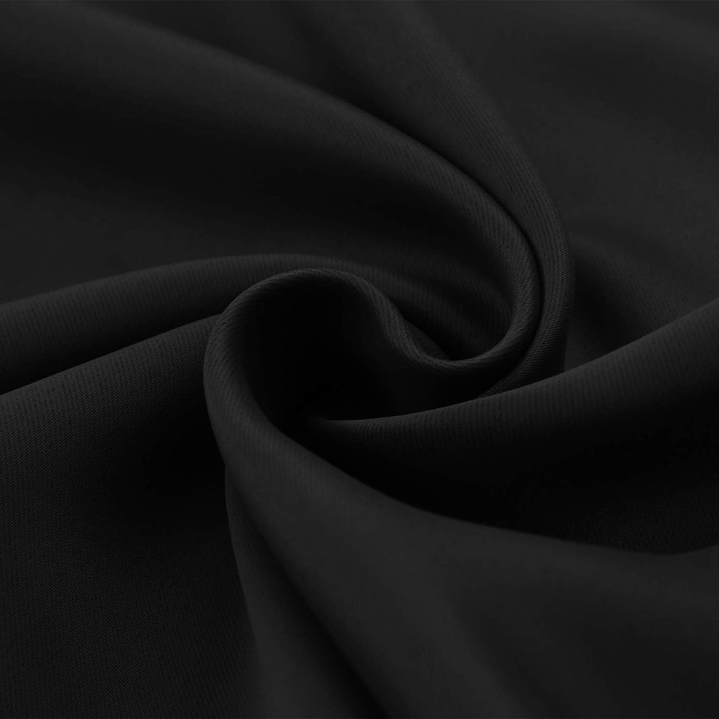 BGment Small Black Curtains Half Window for Kitchen 36 Inch Length - Rod Pocket Short Blackout Drapes for Bathroom Cafe RV Privacy, 2 Panels, 29 x 36 Inch
