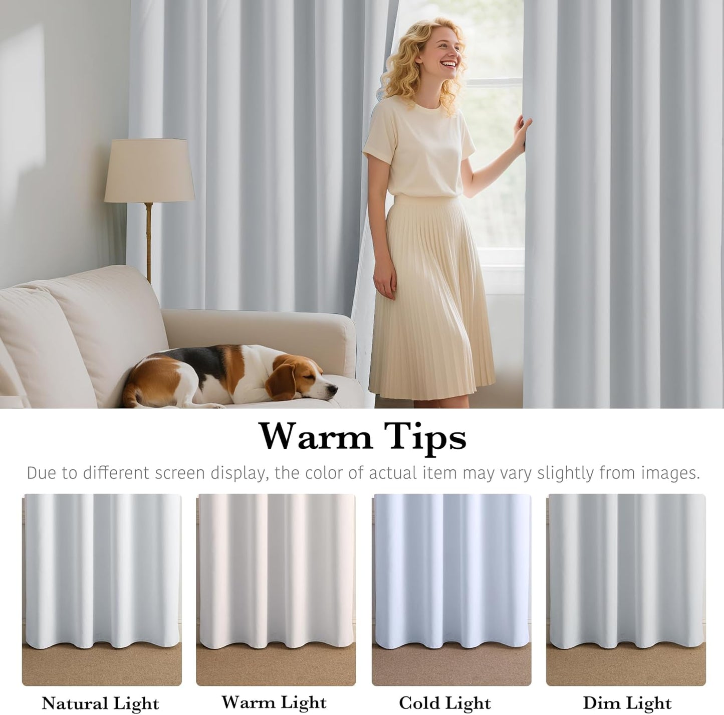 RYB HOME Mini Small 100% Blackout Curtains for Kitchen, Energy Saving Heat Blocking Half Window Curtains Drapes for Bathroom RV Car, Wide 29 x Long 30 inches, White, 2 Pcs
