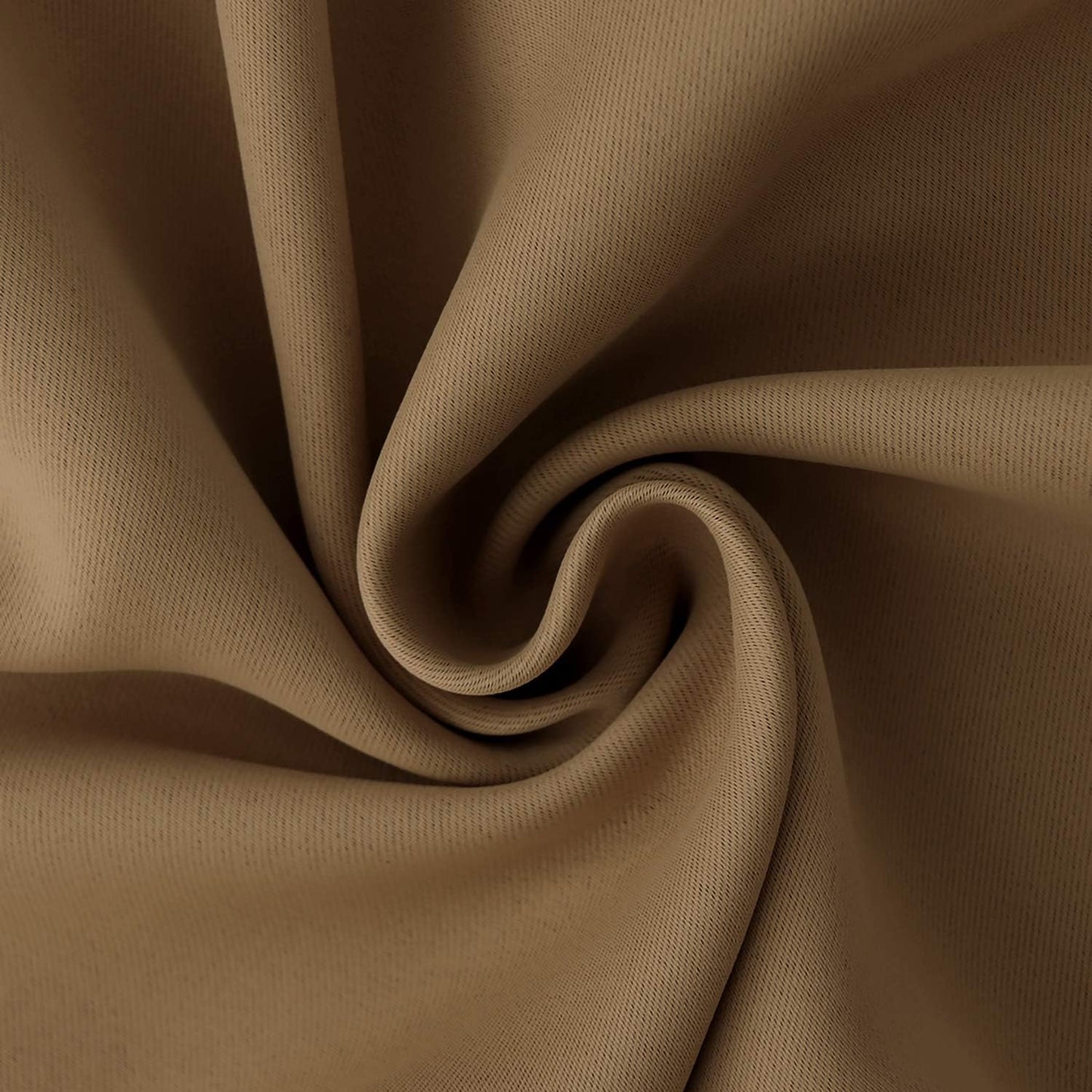 BGment Taupe Blackout Curtains 45 Inches Length for Short Kitchen Window - Small Thermal Insulated Drapes with Rod Pocket Privacy for Cafe Bathroom, 34 x 45 Inch, 2 Panels
