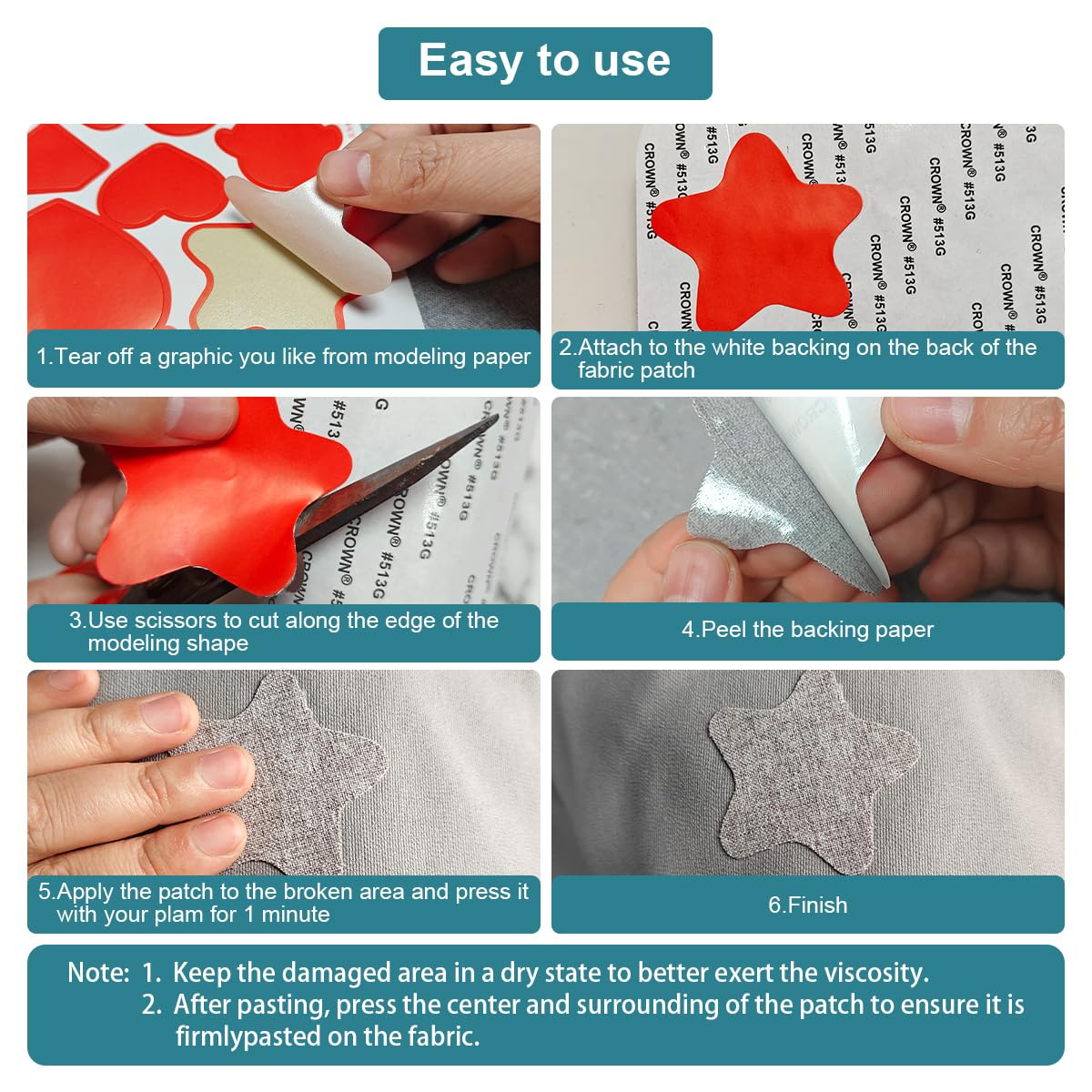 J.CARP 2Pcs Linen Repair Patches, Large Self-Adhesive Fabric Patch for Sofas, Couch, Furniture, Car Seats (8 * 11 inches-2PCS Red)