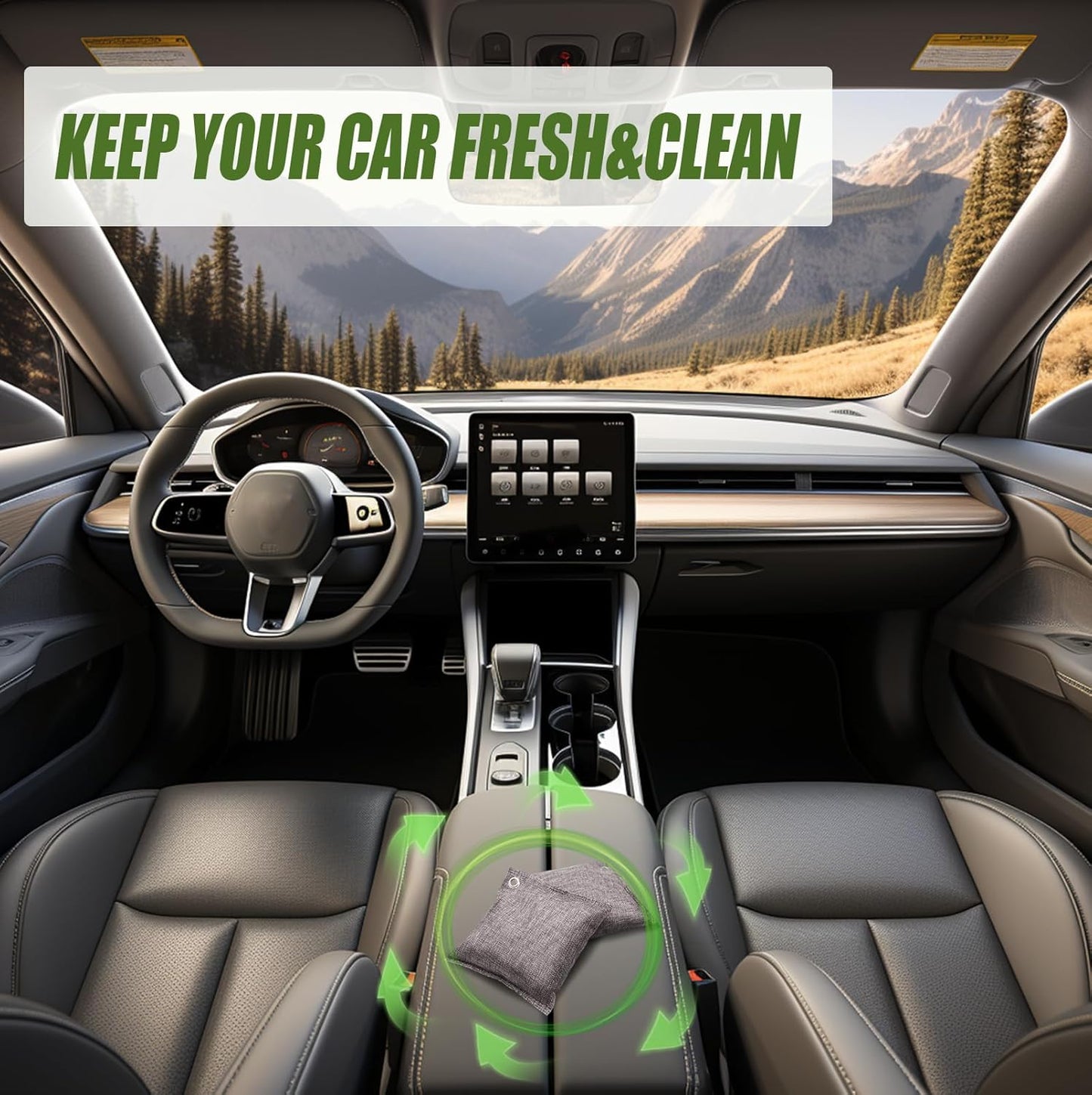 Activated Charcoal Odor Absorber, Odor Eliminator for Strong Odor,Coconut Shell Charcoal Air Purifying Bags for Home Car Closet Pet, Smoke Room Deodorizer