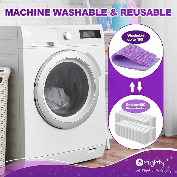 Orighty Reusable Mop Pads for Swiffer PowerMop, 20 Pack Power Mop Pads Refills for 13 ''-15 '' Spray Mop, Microfiber Mop Pads Refills for Multi-Surface Floor, Machine Washable