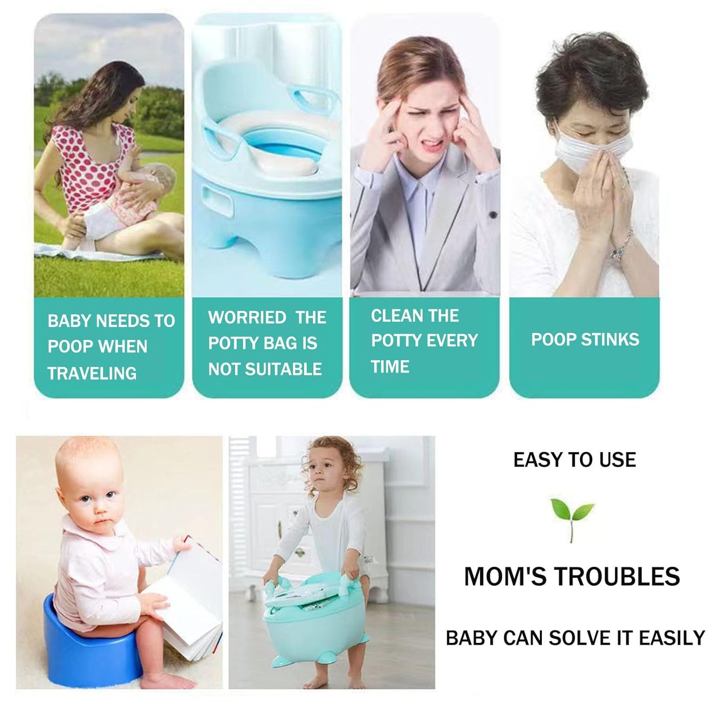 Potty Chair Liners with Elastic, Portable Potty Training Bags, Potty Refill Liners Disposable for Toddlers Kids and Baby,Toilet Seat Cover,17x8Inches,Clear,200pieces