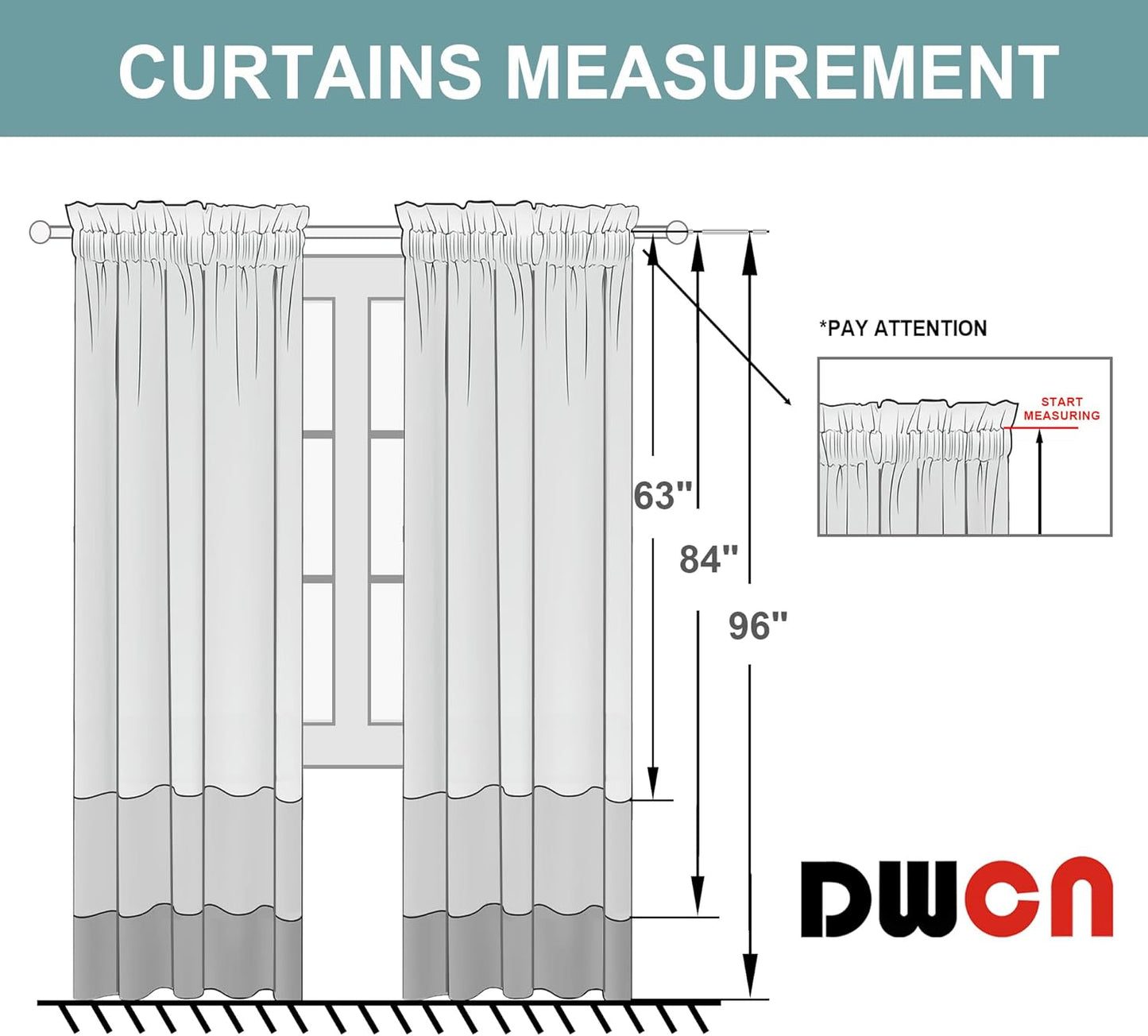 DWCN Beige Curtains for Bedroom Thermal Insulated Room Darkening Drapes for Living Room Rod Pocket Light Blocking Solid Window Treatment, W 38 x L 63 Inch, 2 Panels, Beige