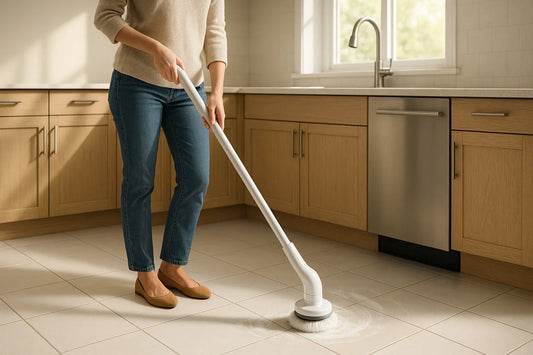 How to Clean Kitchen Tiles with an Electric Spin Scrubber