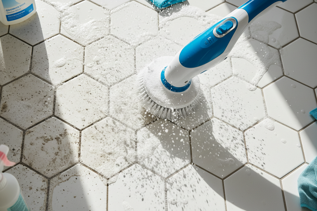How to Clean Grout Lines Fast with an Electric Spin Scrubber_lightness