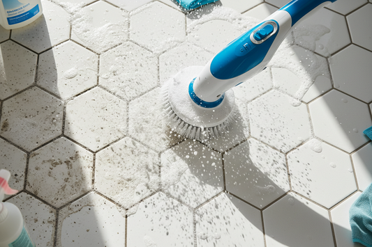 How to Clean Grout Lines Fast with an Electric Spin Scrubber_lightness