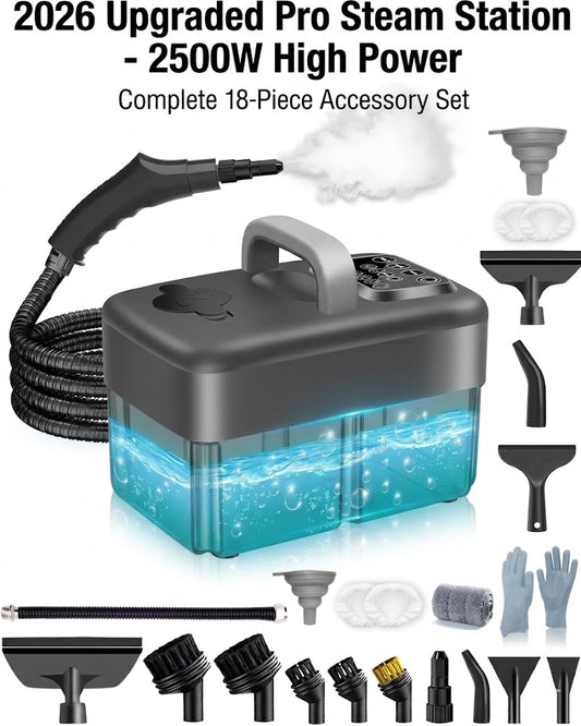 2500W-black-handheld-steam-cleaner-with-18-accessories