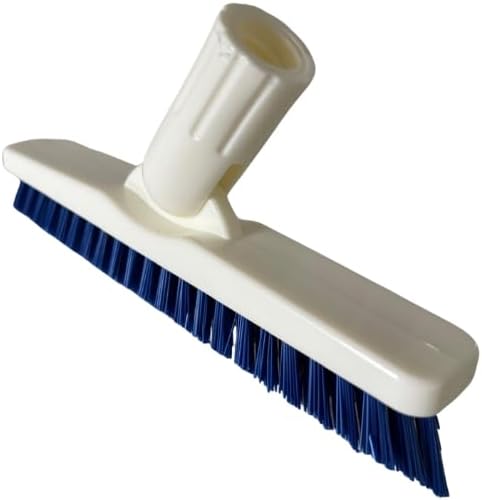 Professional Grout Brush Heavy-Duty Swivel Head with Stiff V-Shaped Bristles for Deep Cleaning Tile, Corners, Showers, Kitchens & Floors Without Scratching Fits Standard Thread Poles