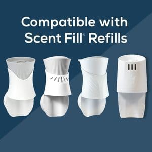 Scent Fill Fresh Linen Plug in Air Freshener, Scented Oil Refills, 2 Refills + Diffuser