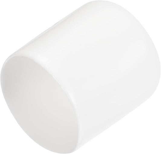 uxcell 20pcs Rubber End Caps 27mm ID Vinyl Round End Cap Cover Screw Thread Protectors White