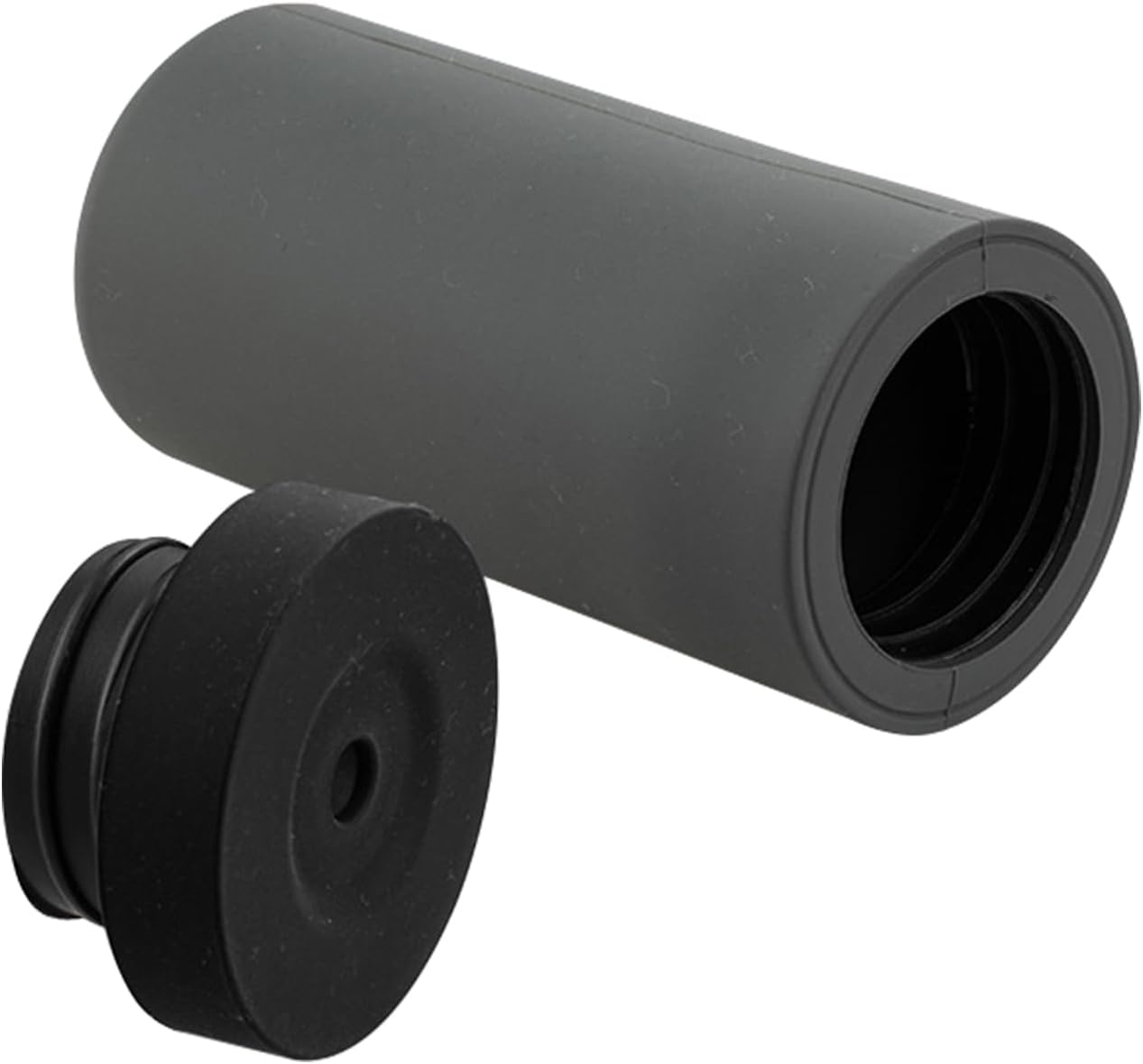 Soap Dispenser,Dish Soap Holder for Kitchen Sink 8 oz Round Refillable Foaming Soaps Dispenser Shampoo and Conditioner Bottles Watertight Silicone Squeeze Bottle for Bathroom Gray