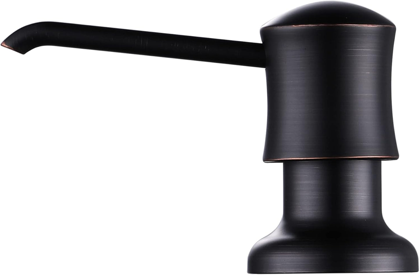 Soap Dispenser for Kitchen Sink (Oil Rubbed Bronze), Built-in and Refill-from-Top Design with Liquid Hand & Dish Soap Bottle