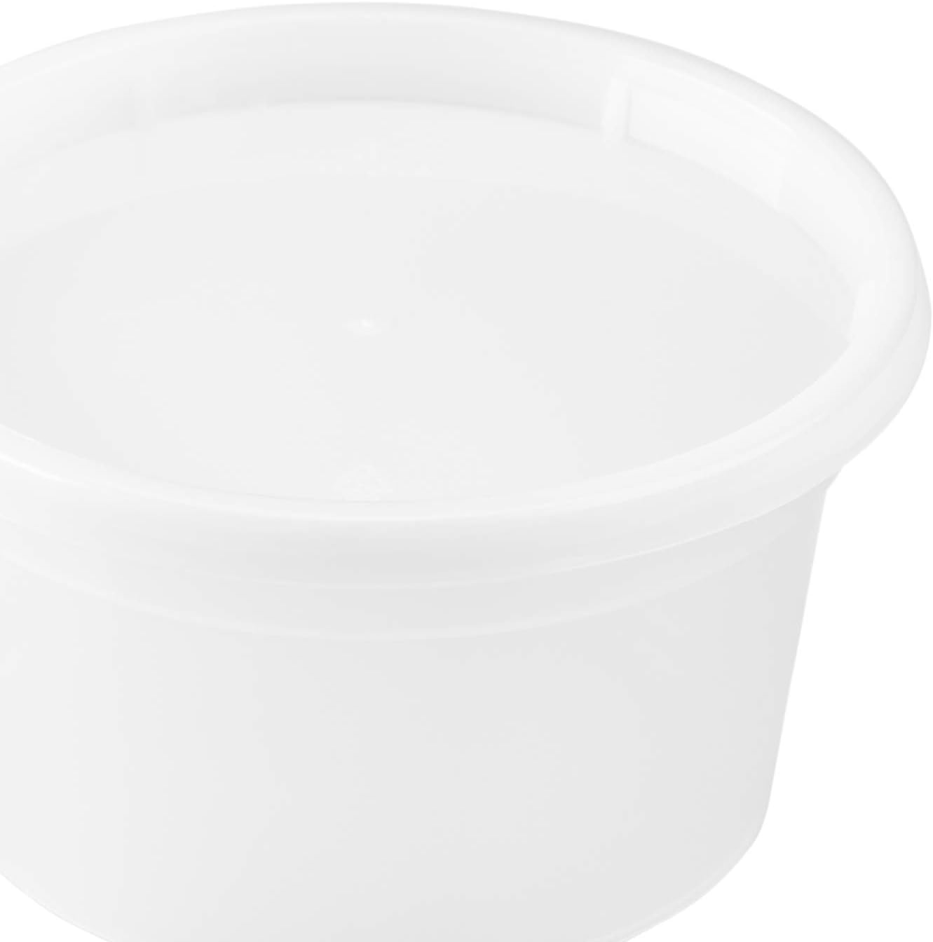 Karat [12oz - 240 ct] Clear PP Injection Molded Round Deli Containers with Lids (FP-IMDC12-PP)