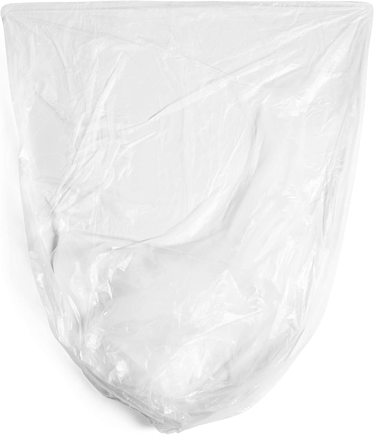 Aluf Plastics High Density Trash Bags, 12 Gallon, 4000 Count, 8 Micron (eq), 24" x 27", Clear, for Bathroom, Office, Industrial, Commercial, Janitorial, Municipal, Recycling