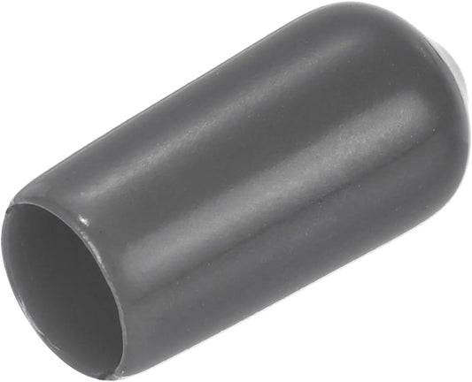 uxcell 20pcs Rubber End Caps 7mm(1/4") ID Vinyl PVC Round Tube Bolt Cap Cover Screw Thread Protectors Dark Grey