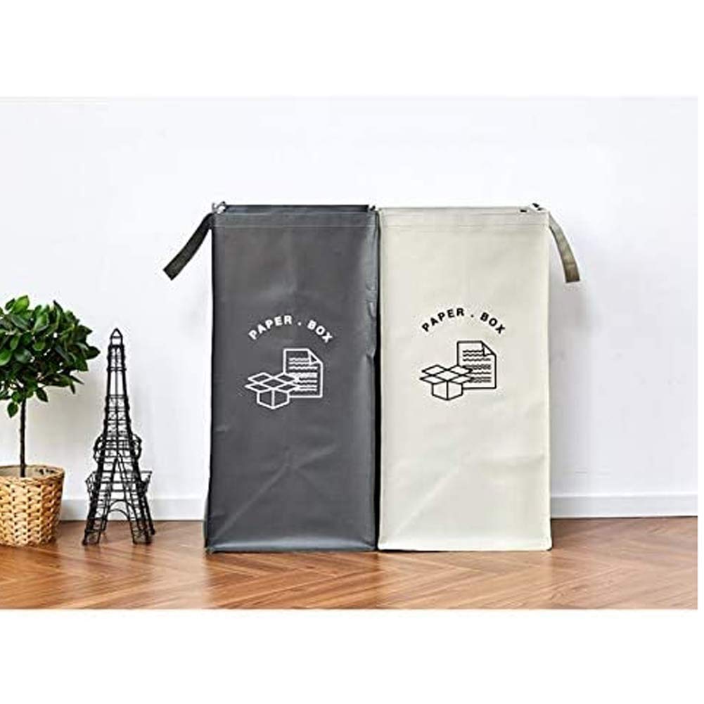 Separate Recycling Waste Bin Bags for Kitchen Home Recycle Garbage Trash Sorting Bins Organizer Waterproof Baskets Compartment Container (Set of 2 Color Pack)