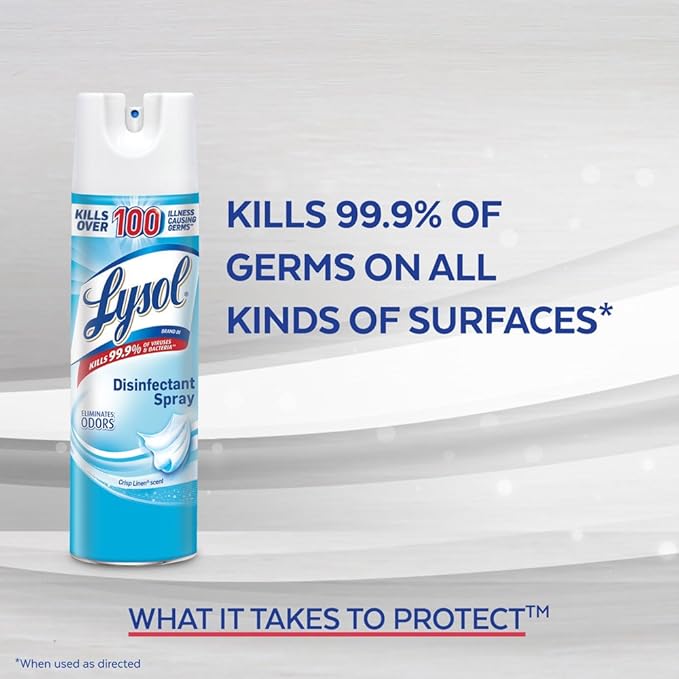 Lysol Surface Disinfectant Liquid 12.5 oz. Can Spring Waterfall Scent 12 Ct RAC02845