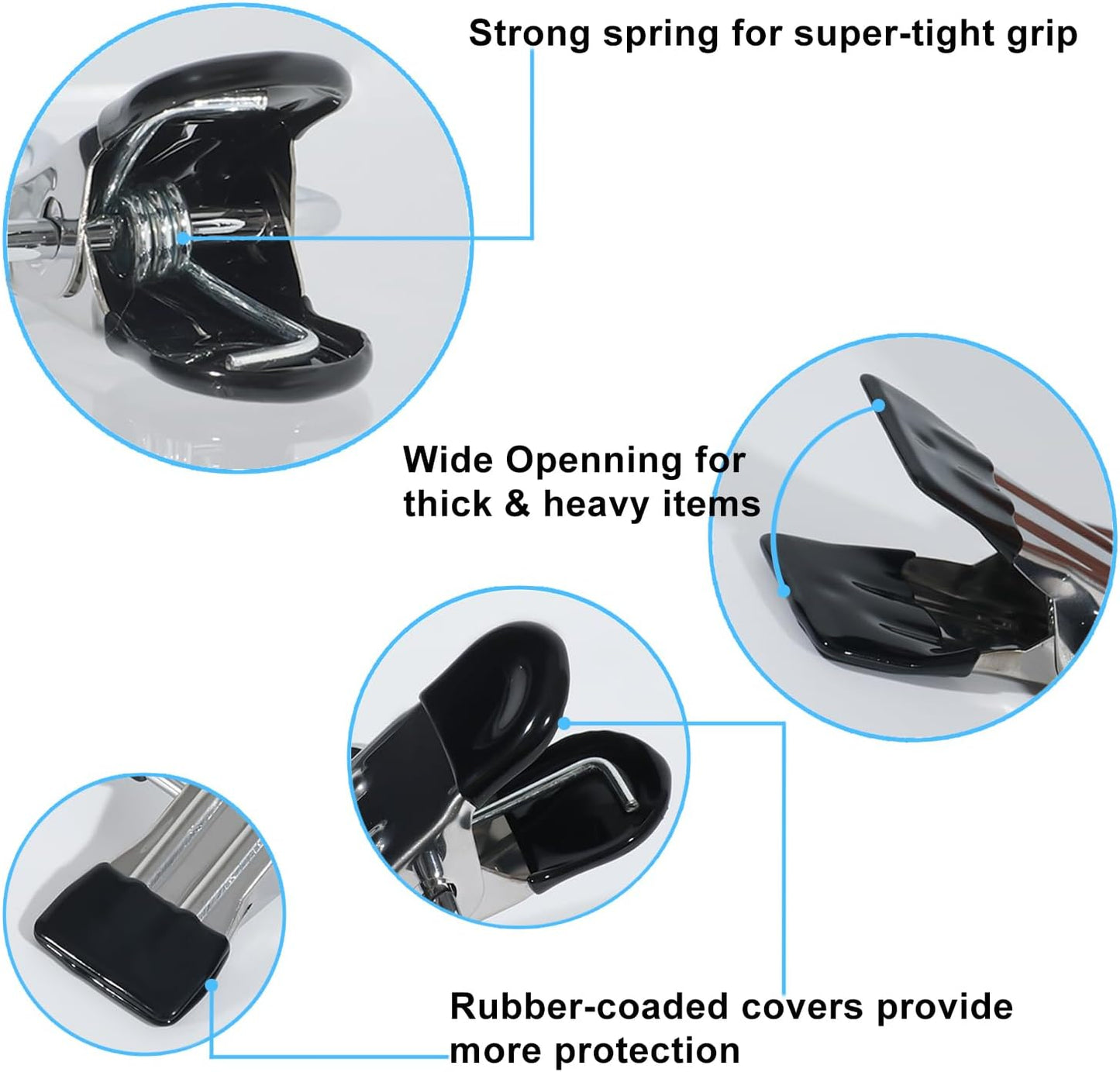 15/30Pcs Upgrade Double Head Clamp Dipped Clothespin for Laundry Hooks with Clips, Boot Holder, Hanging Clips, Portable Multifunctional Hangers Single Clip Space Saving for Jeans, Hats (30, Black)