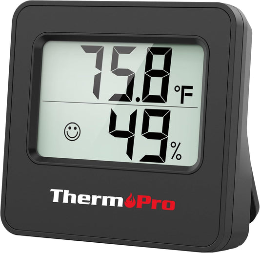 ThermoPro TP157 Hygrometer Indoor Thermometer for Home, Room Thermometer Humidity Meter with Accurate Temperature Humidity Sensor for Greenhouse Baby Room Office-1 Pack