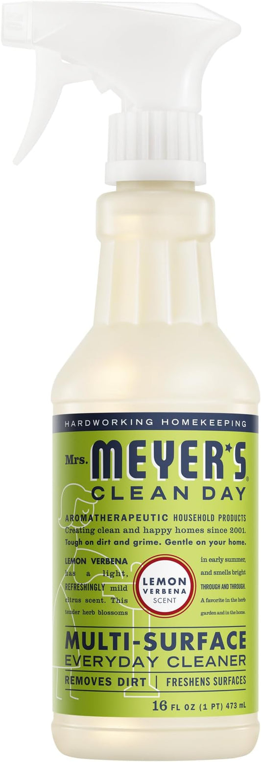 MRS. MEYER'S CLEAN DAY Multi-Surface Everyday Cleaner, Lemon Verbena Scent, 16 Fl Oz Bottle