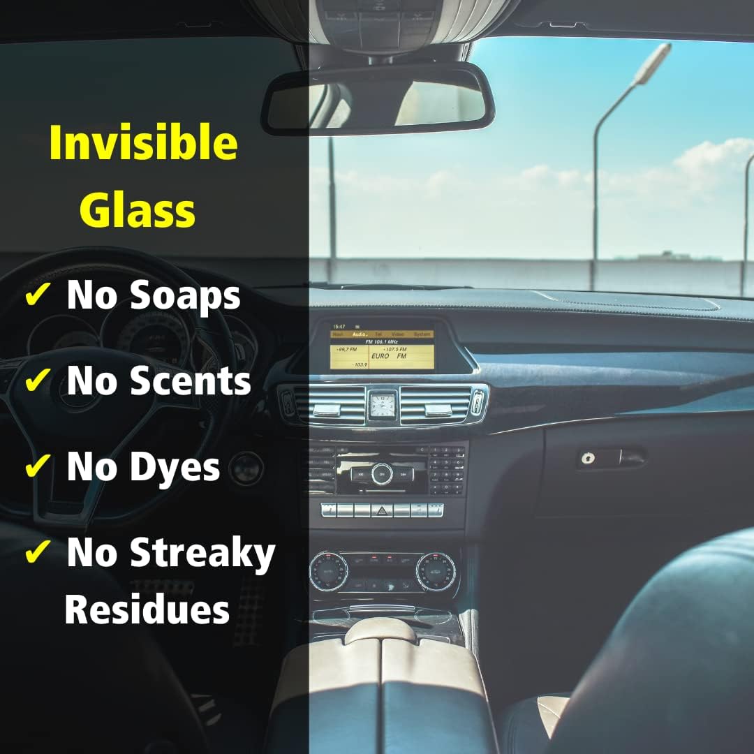 Invisible Glass 91164-12PK Premium Aerosol Glass and Window Cleaner for Auto and Home Cleans Glass, Windows, Windshields, and More, Streak-Free, Ammonia-Free, Tint-Safe, 19 oz (Pack of 12)
