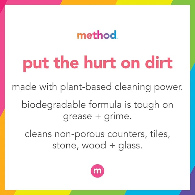 Method All-Purpose Cleaner Spray, French Lavender, Perfect for Most Counters, Tiles and More, 28 Fl Oz, (Pack of 2)