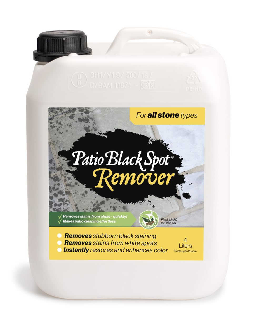 Remover - for All Stone Type - Restore Natural Colour - Removes Staining Caused by Black Lichen, Green Algae and White Fungi - Biodegradable and Acid-Free - 4 L