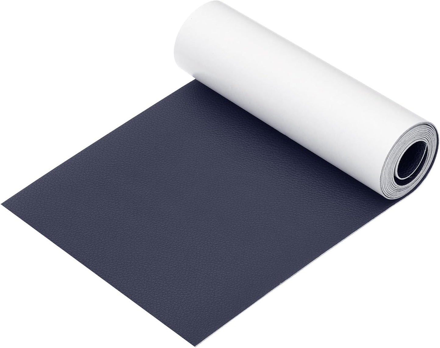 PATIKIL Leather Patches Tape for Furniture, 6.3 x 61 Inch Self Adhesive Vinyl Leather Repair Kit Cover Sheet for Couch, Sofa, Car Seats, Office Chair, Navy Blue