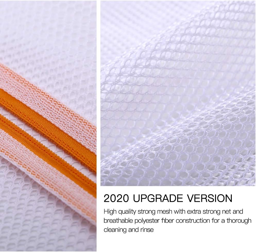 Kimmama Laundry Bags Mesh Wash Bag, Lingerie Bags for Washing Delicates, Net Washer Sack with Zipper, Dryer Pouch for Cleaning and Drying Cloths, Garment, Sweater, Bra, Pant, Sock, Toys, Scarf