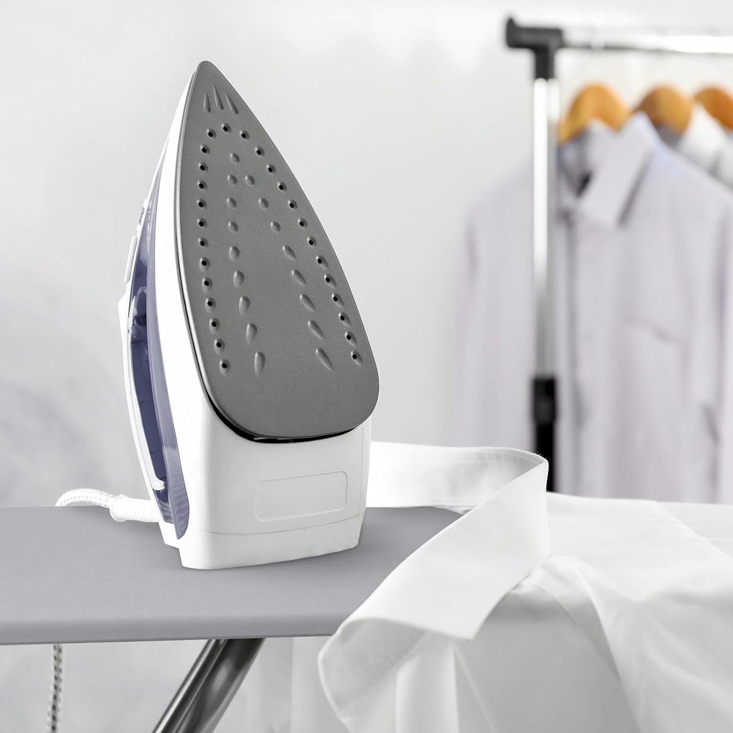 Extra Thick Ironing Board Covers with Pad Standard Size 15x54, Heat Reflective Full Scorch Resistant Padding, Snug Fit Non-Slip Nose Pocket Fastener Straps Elastic Edges, Gray