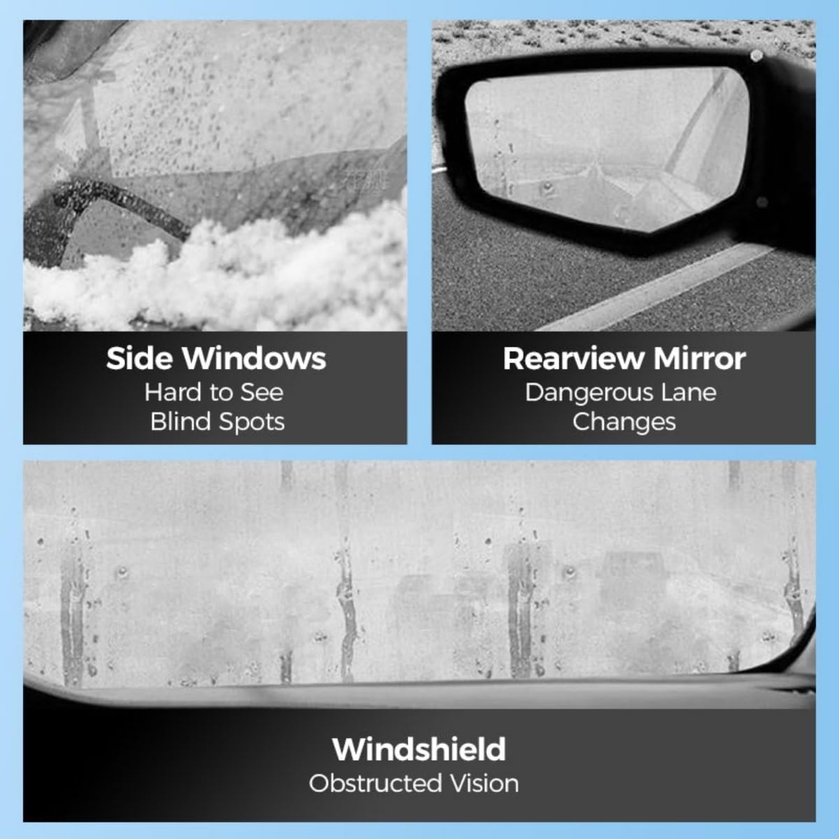 Micromolecular Anti-Fog Coating Wiper–Keeps Your Windshield Clear & Fog, Car Anti-Fog Agent with Applicator, Magic Gem Coating Glass, Anti Fog for Car Windshield,Windows,Mirrors,Glasses (3PCS)