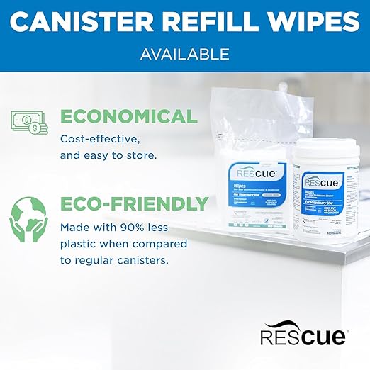 REScue One-Step Wipes Canister, 160 Count (Pack of 4)