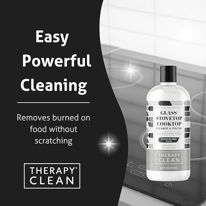 Therapy Clean Home Essentials Bundle - Cleaning Supplies Bundle Kit New Home - House Cleaning Kit - Household Gift Set - Stainless, Granite, Bathroom and Wood with Microfiber Cloths