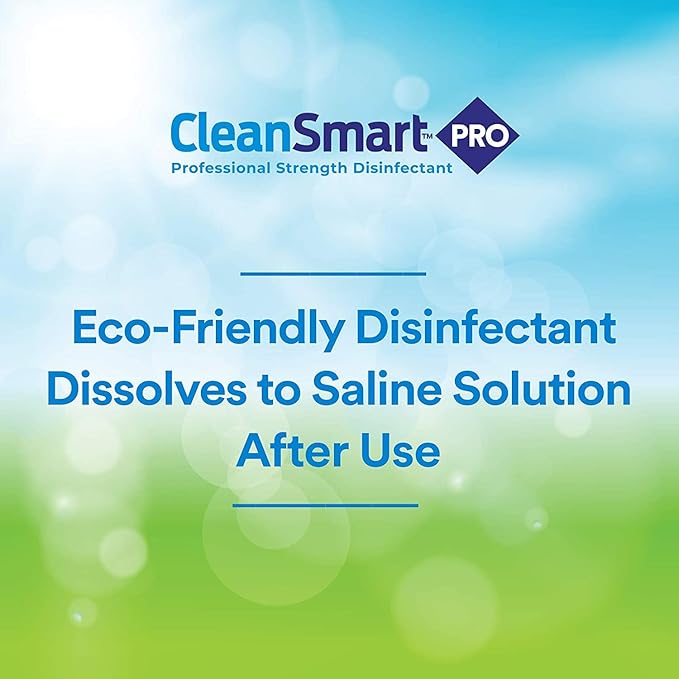 CleanSmart Hospital Disinfectant, Kills 99.9% of Viruses and Bacteria, Hypochlorous Acid Technology, EPA Registered, 4 Gallons (HOCL)