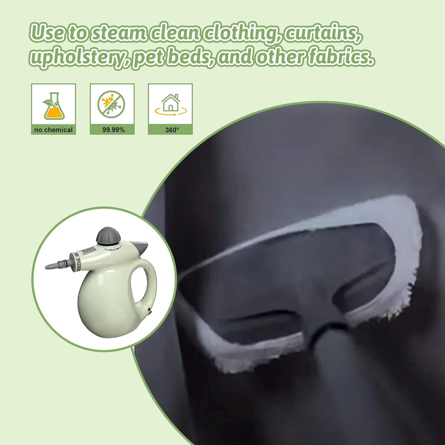 4Pack Microfiber Cloths for Handheld Steam Cleaner Compatible with Bissell Steam Shot, Comforday, PurSteam, Wagner Spraytech, Universal Washable Steam Cleaner Accessories