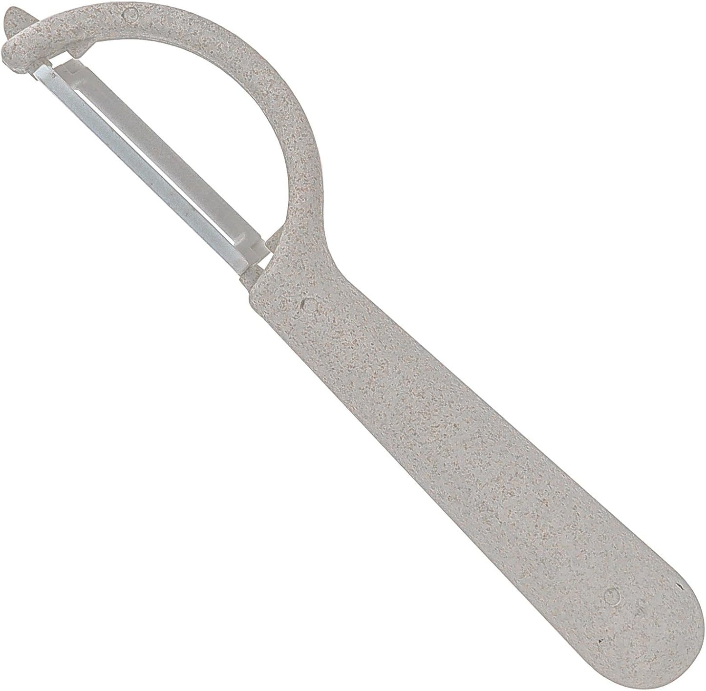 Beille Ceramic Blade Wheat Straw Vegetable Peeler Kitchen Gadgets, 6.5 Inch (Classic Peeler, Cream)