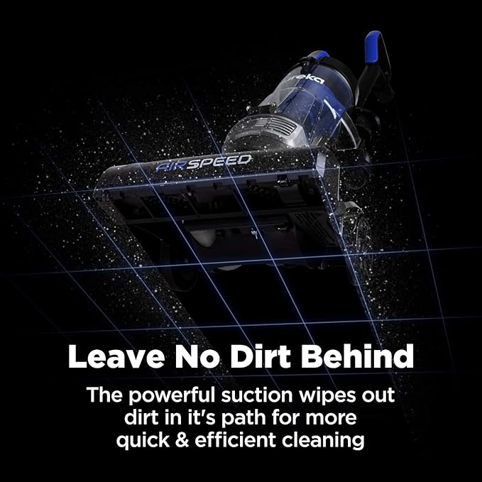 Eureka NEU10AE5 Powerful Bagless Upright Vacuum Cleaner Carpet and Floor, AirSpeed Ultra-Lightweight Vacuum Cleaner, w/ Replacement Filter, Blue