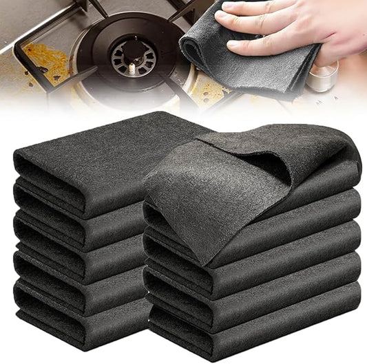 Multifunctional Magic Cloth, Reusable Thickened Magical Cleaning Cloth, Streak Free Magical Microfiber Cleaning Cloth, Suitable for Glass,Window, Kitchen, Cars (10PC)