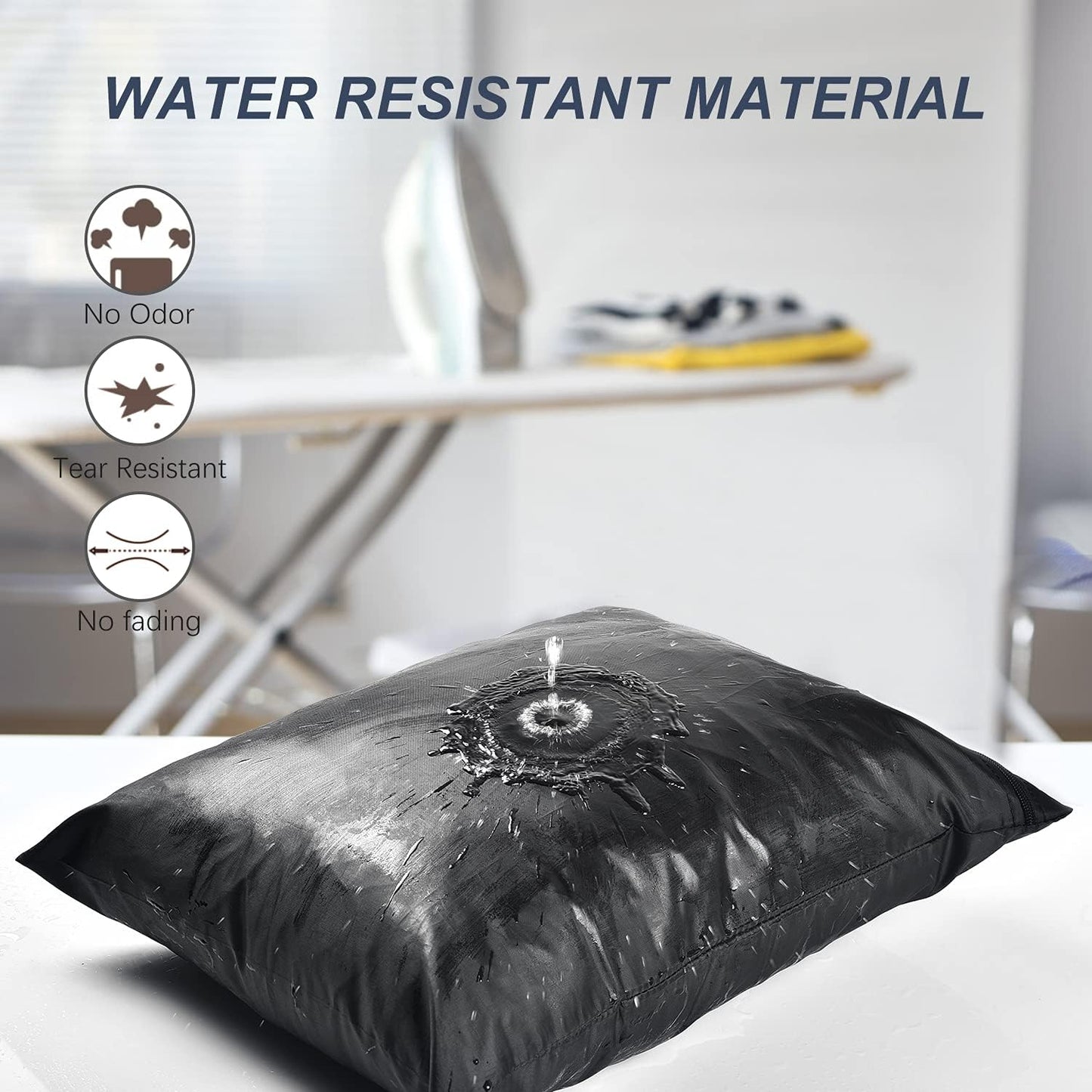 OTraki 2 Pack Laundry Bags 16x20 inch Wet Dry Bag for Swimsuit and Towels Medium Travel Dirty Clothes Bag Machine Washable Laundry Sack for Gym Beach Swimming Workout Yoga Black