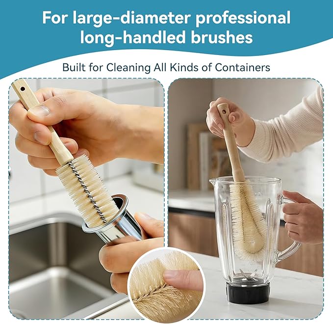 Heavy-Duty Multi-Purpose Kitchen Brush Set | for Meat Grinder, Mixer & Home Cleaning | Complete Kit for Stubborn Residue Removal (16-Piece Set)