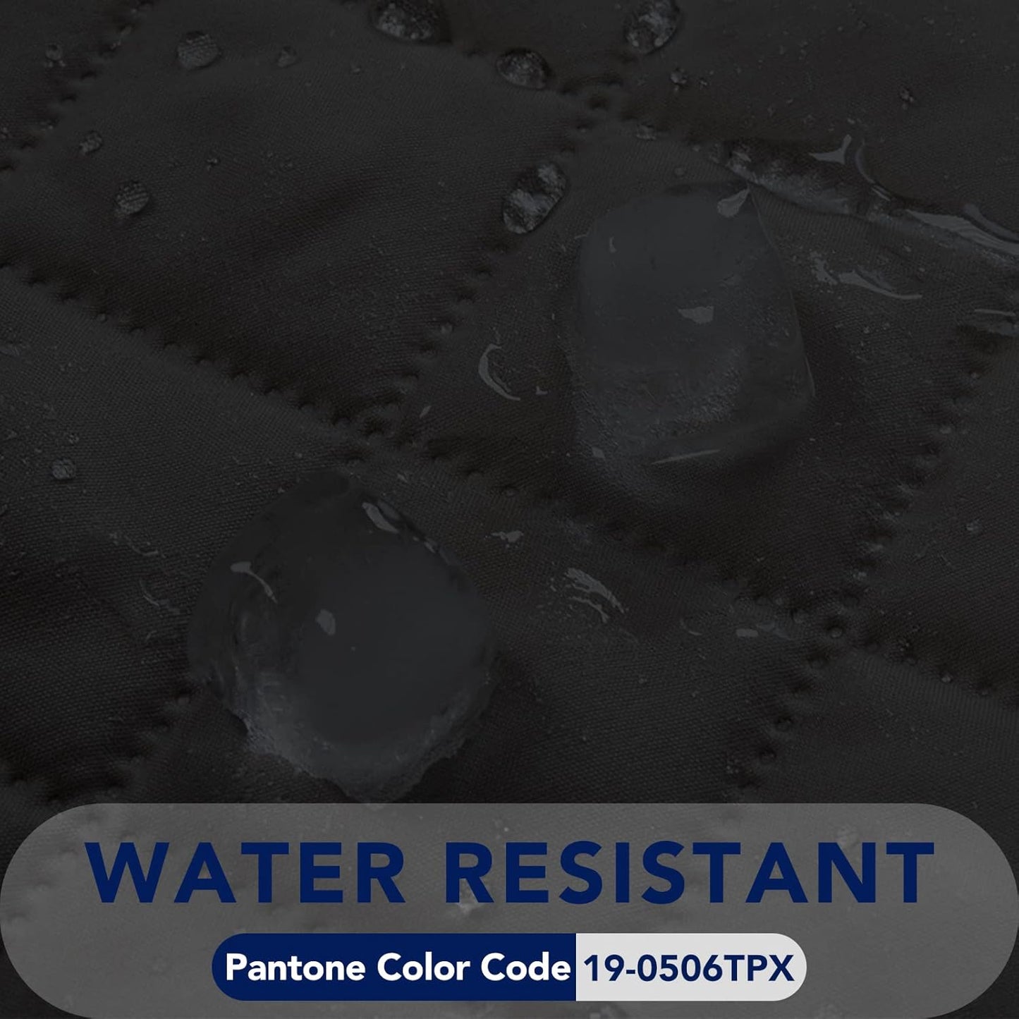PureFit Reversible Quilted Sofa Cover, Water Resistant Slipcover Furniture Protector, Washable Couch Cover with Non Slip and Elastic Straps for Kids, Pets (Chair, Black/Black)
