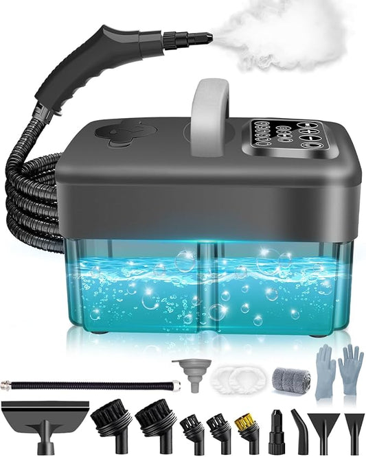 Handheld Cleaning System with Adjustable Power Levels, Large Tank Capacity and Multi-Surface Use for Home and Car Care