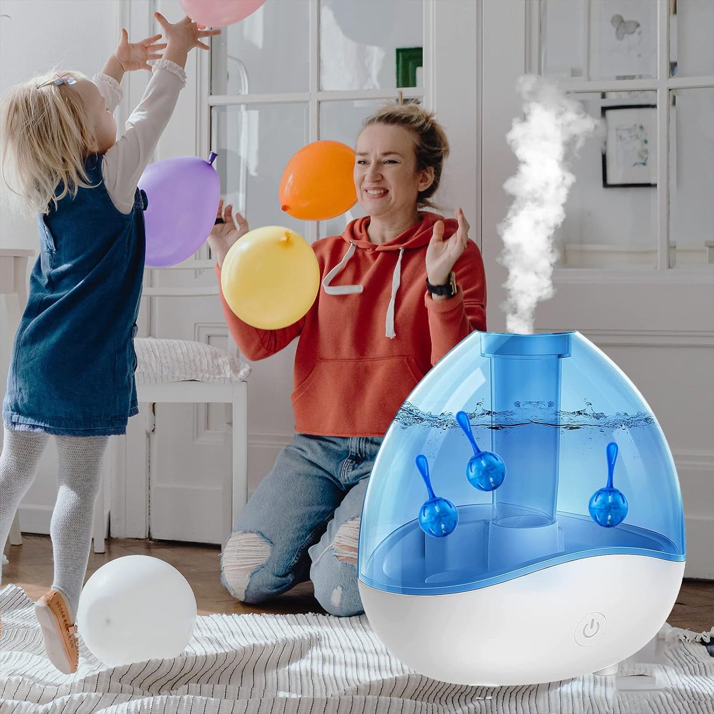 Humidifier Tank Cleaner, Raipoment Demineralization Cleaning Ball, Compatible with Mist Humidifiers, Fish Tank, Purifies Water, Prevents Hard Water Build-Up (20 Pack cleaning ball)