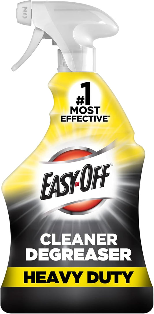 Easy-Off Heavy Duty Degreaser Cleaner Spray, Kitchen Degreaser, 32 Oz