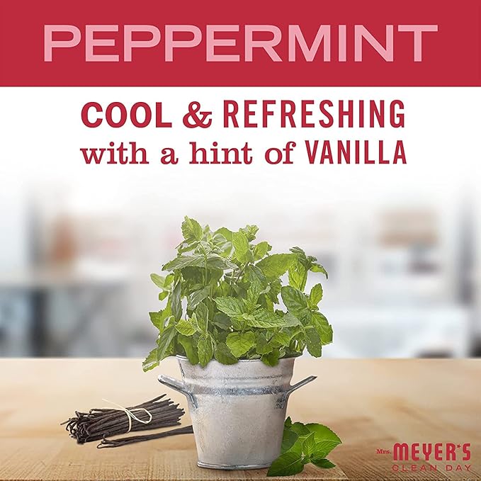 Mrs. MEYER'S Clean Day Multi-Surface Cleaner, Peppermint, 16 Fl Oz. (Pack of 2)
