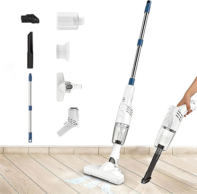 2026 New Stick Vacuum Cordless Rechargeable, Carpet Shampooer Machine Deep Cleaner, Cordless Vacuum Cleaners for Home, Powerful Smart 2-in-1 Vacuuming & Mopping for Car, Office & Home Cleaning (1Set)