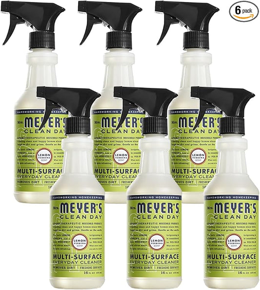 Mrs. Meyers Clean Day Multi-Surface Spray, Lemon Verbena 16 oz (Pack of 6)